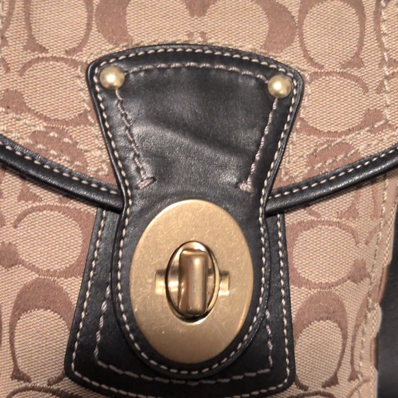 Vintage Coach Legacy Y2K Gigi 65th Anniversary Jacquard Canvas and Leather Bag - Picture 11 of 12